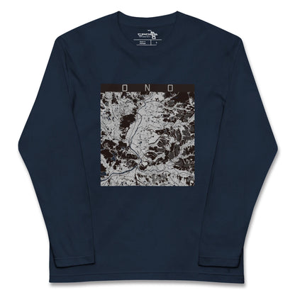 【小野（兵庫県）】地図柄ロングスリーブTシャツ