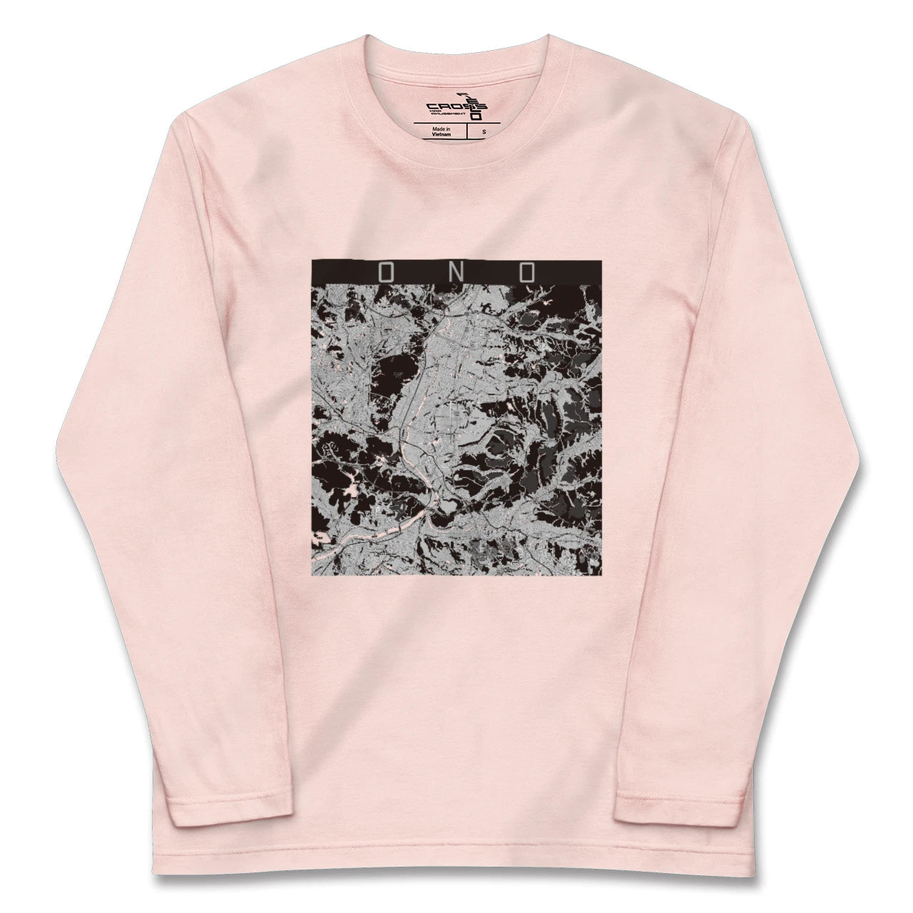 【小野（兵庫県）】地図柄ロングスリーブTシャツ