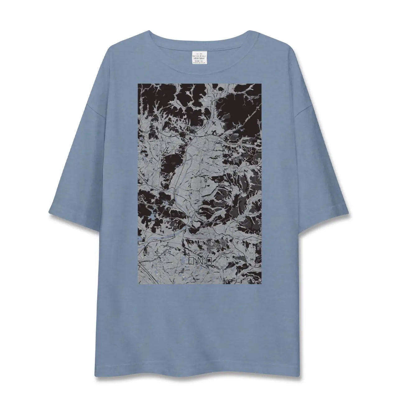 【小野（兵庫県）】地図柄ビッグシルエットTシャツ