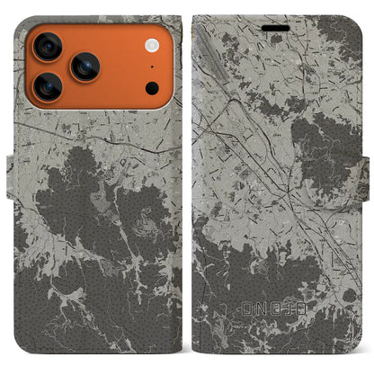 【大野城（福岡県）】地図柄iPhoneケース（手帳タイプ）