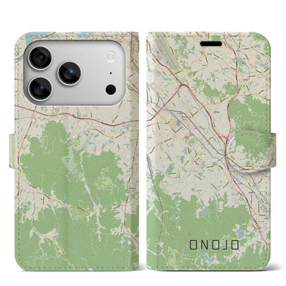 【大野城（福岡県）】地図柄iPhoneケース（手帳タイプ）