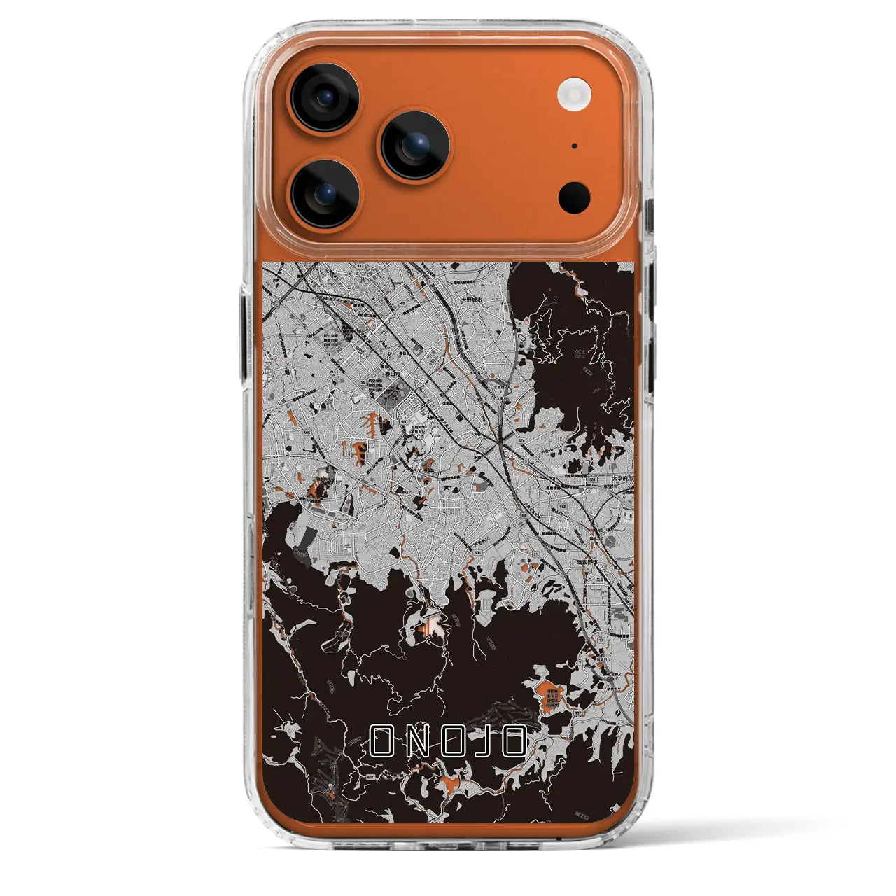 【大野城（福岡県）】地図柄iPhoneケース（MagSafeタイプ）