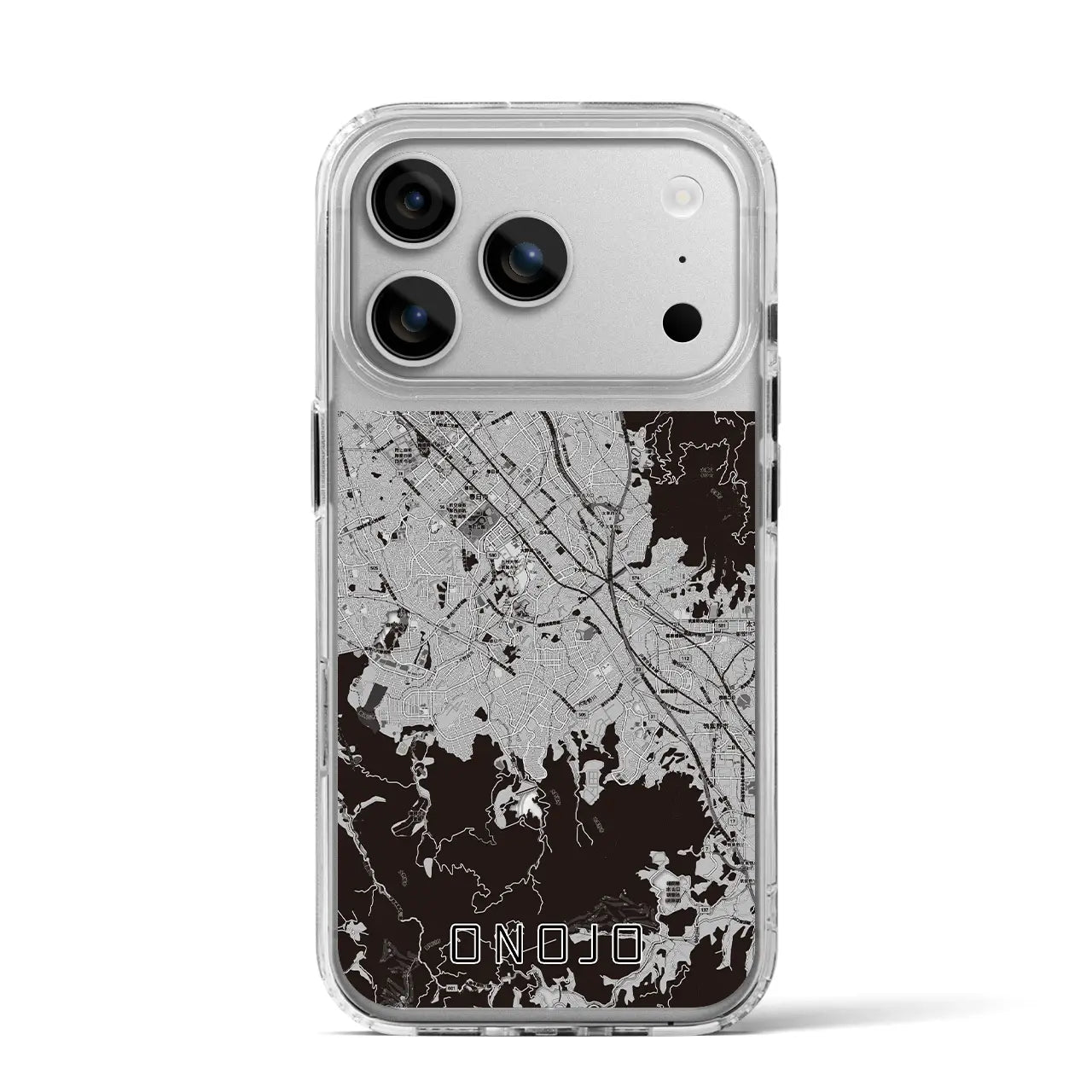 【大野城（福岡県）】地図柄iPhoneケース（MagSafeタイプ）