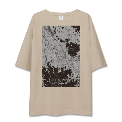 【大野城（福岡県）】地図柄ビッグシルエットTシャツ