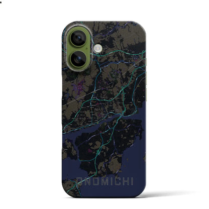 【尾道（広島県）】地図柄iPhoneケース（バックカバータイプ）