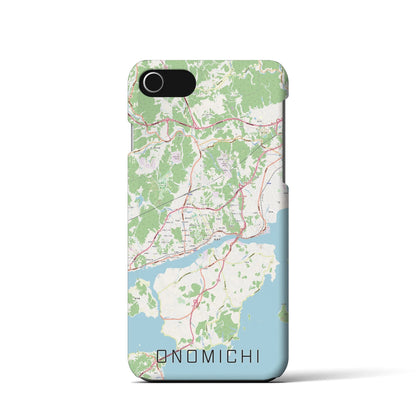 【尾道（広島県）】地図柄iPhoneケース（バックカバータイプ）