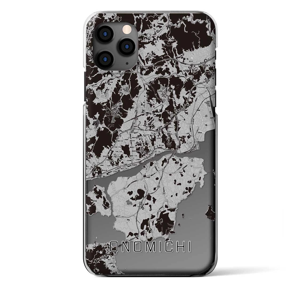 【尾道（広島県）】地図柄iPhoneケース（クリアタイプ）