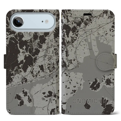 【尾道（広島県）】地図柄iPhoneケース（手帳タイプ）