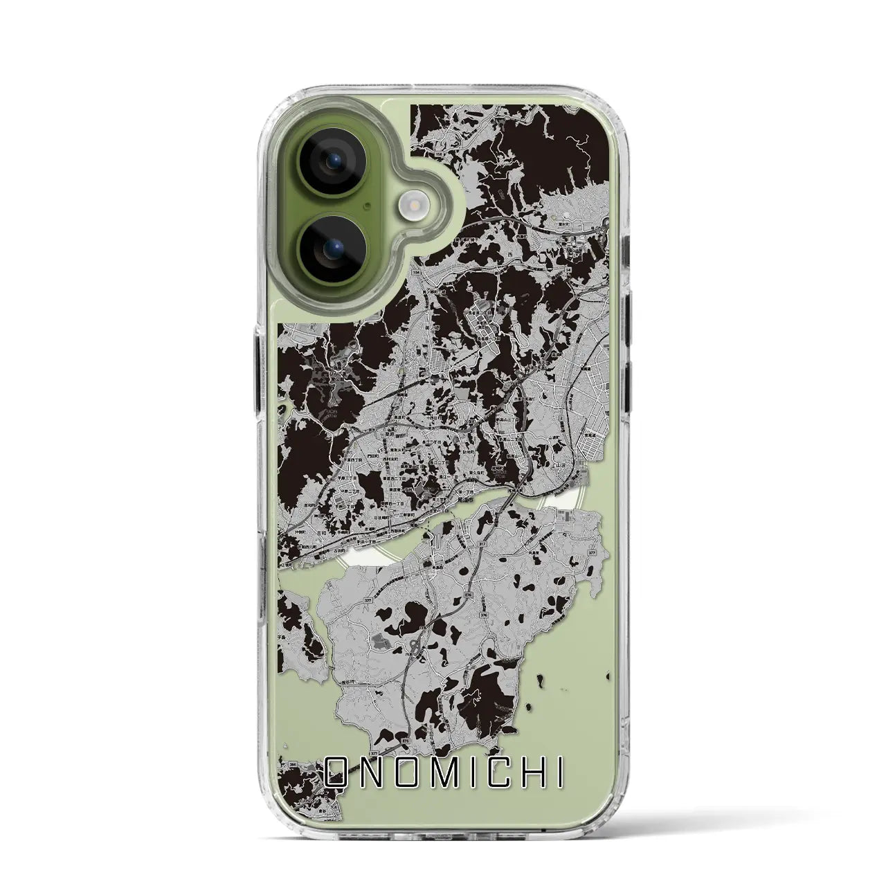 【尾道（広島県）】地図柄iPhoneケース（MagSafeタイプ）