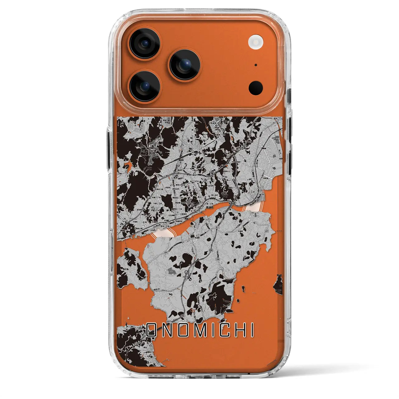 【尾道（広島県）】地図柄iPhoneケース（MagSafeタイプ）