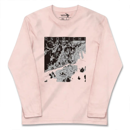 【尾道（広島県）】地図柄ロングスリーブTシャツ