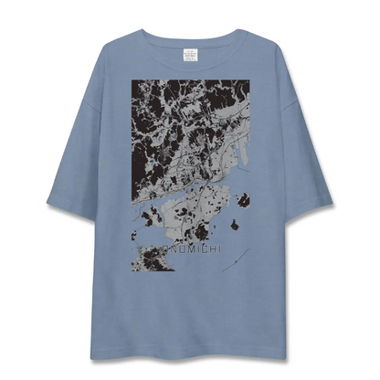 【尾道（広島県）】地図柄ビッグシルエットTシャツ
