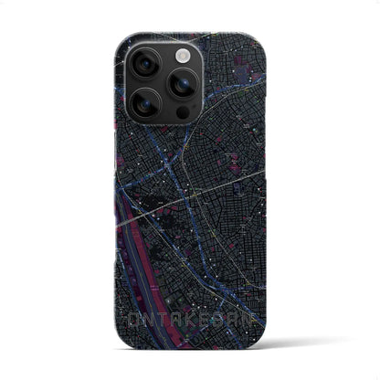 【御嶽山（東京都）】地図柄iPhoneケース（バックカバータイプ）