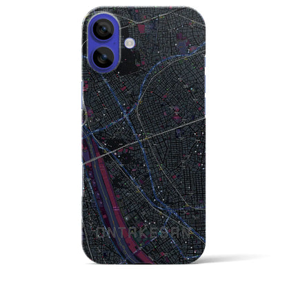 【御嶽山（東京都）】地図柄iPhoneケース（バックカバータイプ）