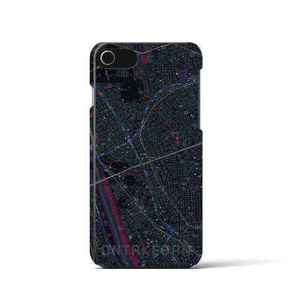 【御嶽山（東京都）】地図柄iPhoneケース（バックカバータイプ）