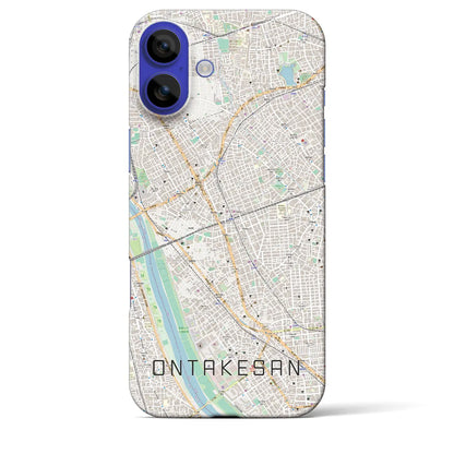 【御嶽山（東京都）】地図柄iPhoneケース（バックカバータイプ）ナチュラル・iPhone 16 Pro Max 用