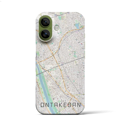 【御嶽山（東京都）】地図柄iPhoneケース（バックカバータイプ）