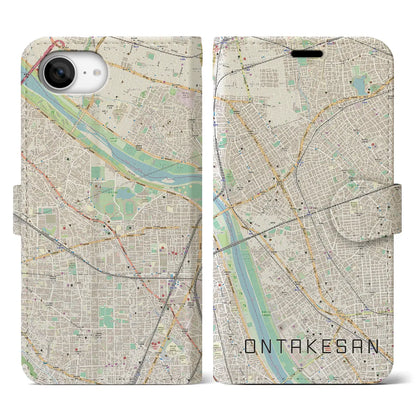 【御嶽山（東京都）】地図柄iPhoneケース（手帳タイプ）