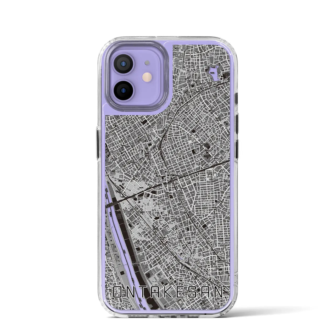 【御嶽山（東京都）】地図柄iPhoneケース（MagSafeタイプ）