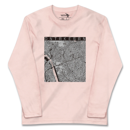【御嶽山（東京都）】地図柄ロングスリーブTシャツ
