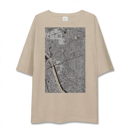 【御嶽山（東京都）】地図柄ビッグシルエットTシャツ