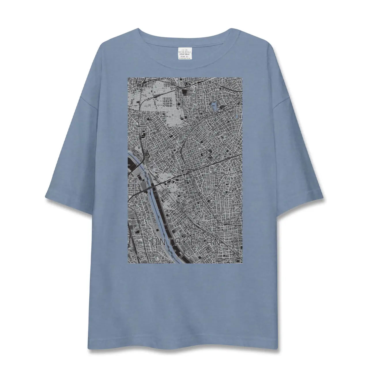 【御嶽山（東京都）】地図柄ビッグシルエットTシャツ