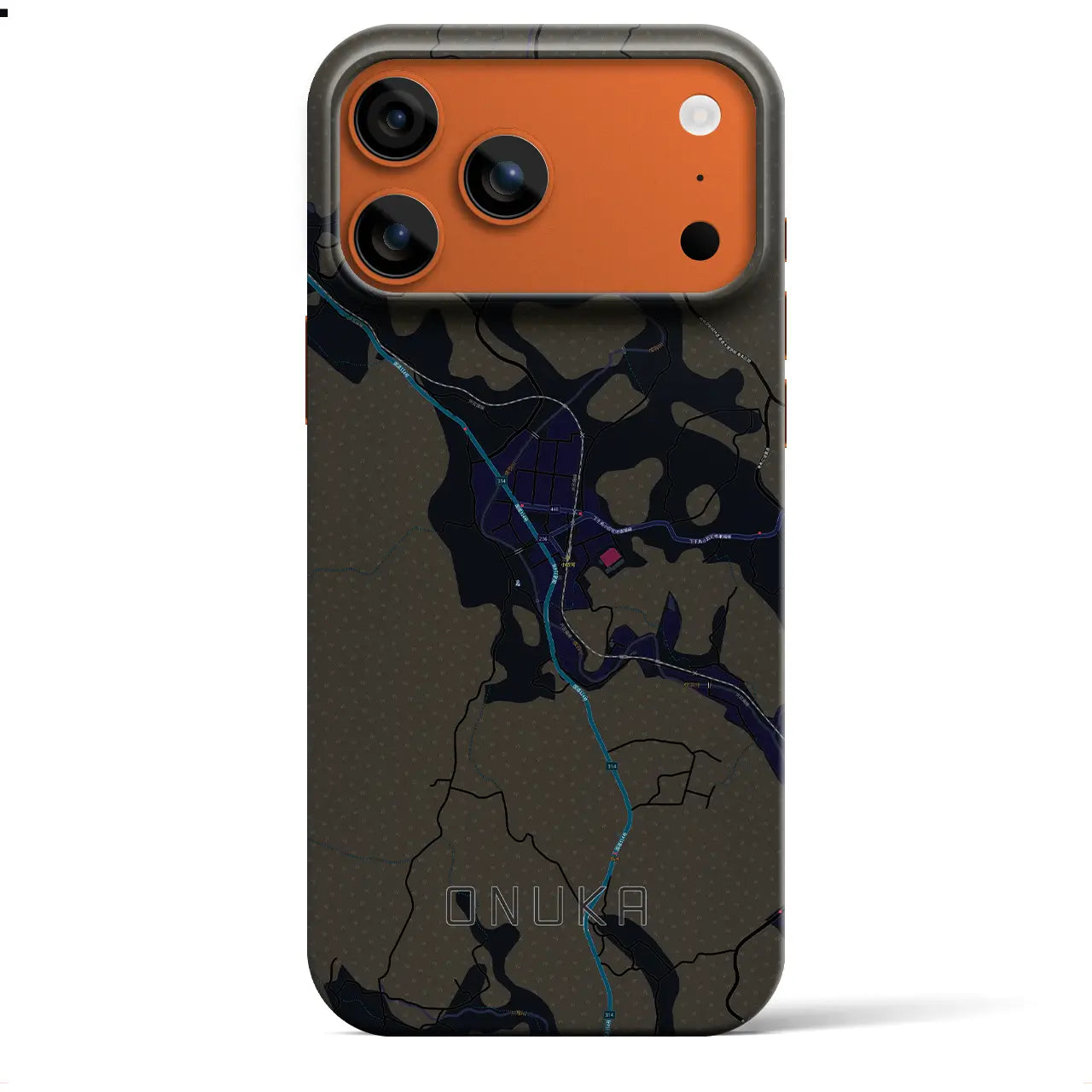 【小奴可（広島県）】地図柄iPhoneケース（バックカバータイプ）