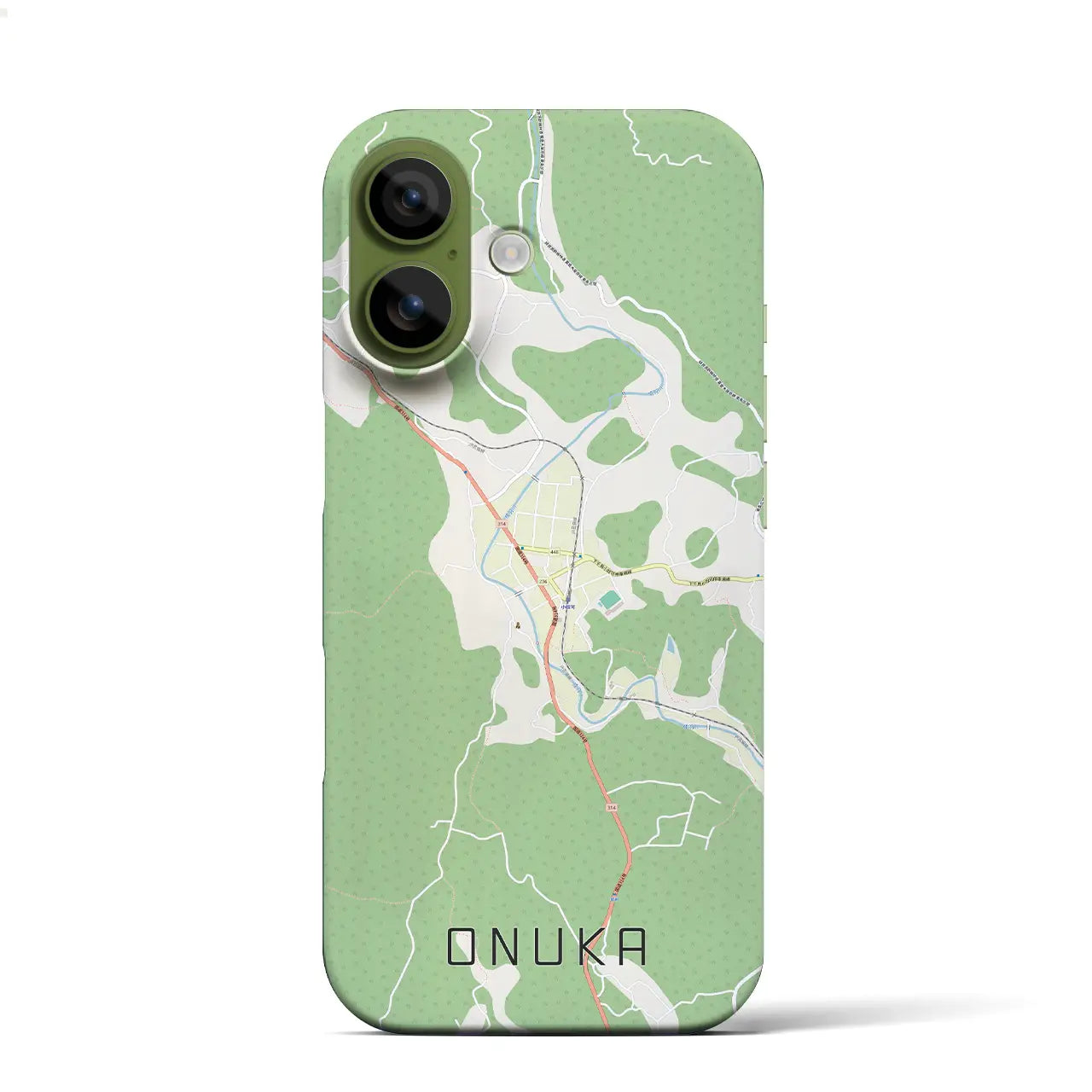 【小奴可（広島県）】地図柄iPhoneケース（バックカバータイプ）