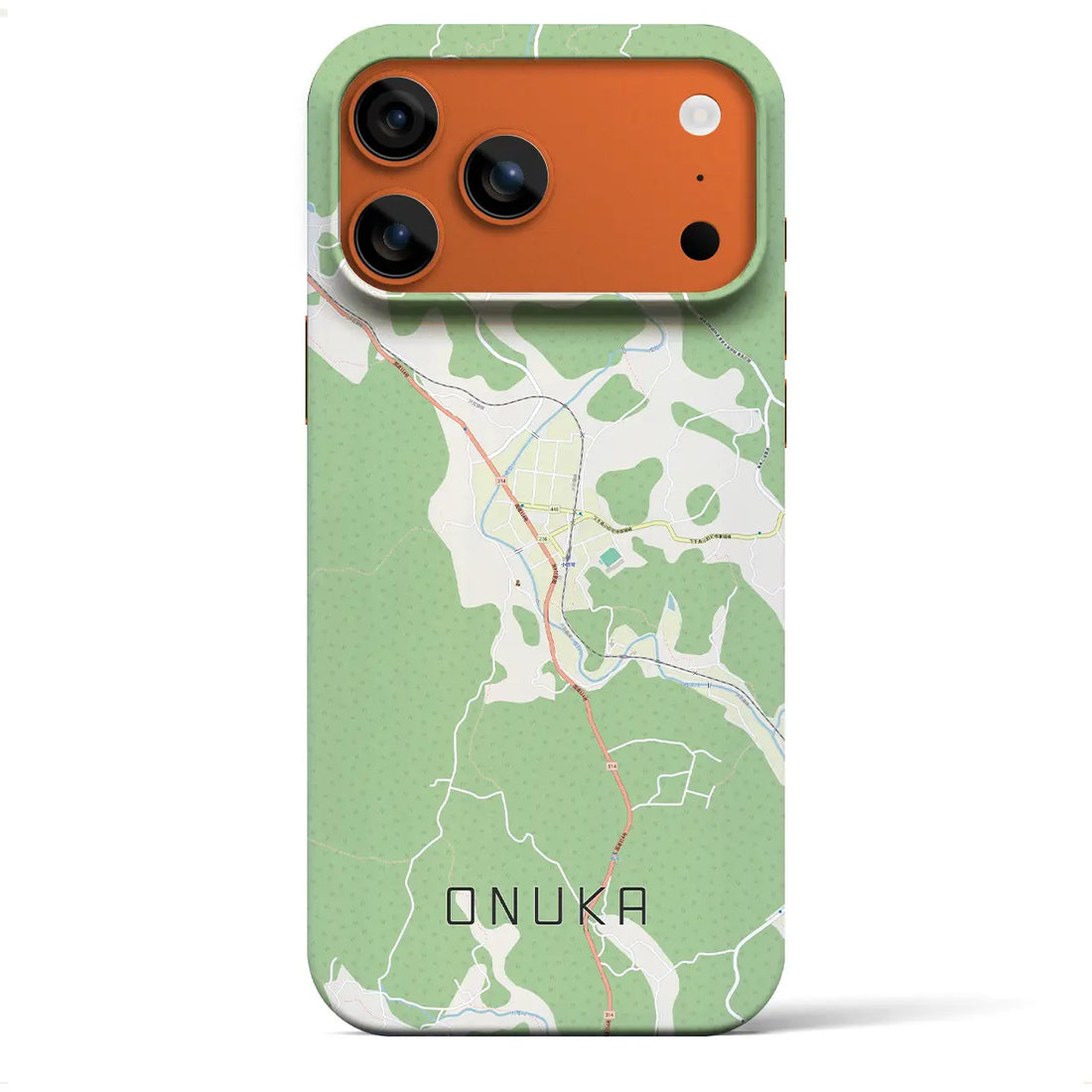 【小奴可（広島県）】地図柄iPhoneケース（バックカバータイプ）ナチュラル・iPhone 17 Pro Max 用