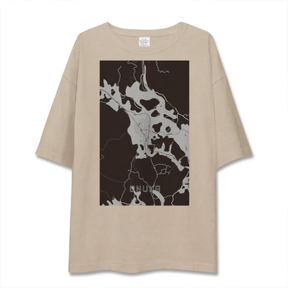 【小奴可（広島県）】地図柄ビッグシルエットTシャツ