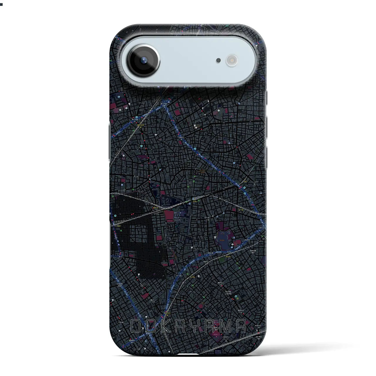 【大岡山（東京都）】地図柄iPhoneケース（バックカバータイプ）