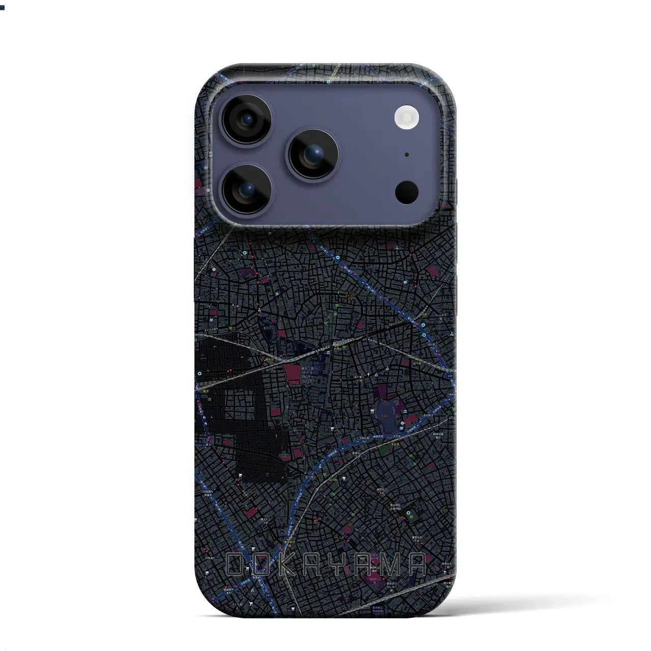 【大岡山（東京都）】地図柄iPhoneケース（バックカバータイプ）