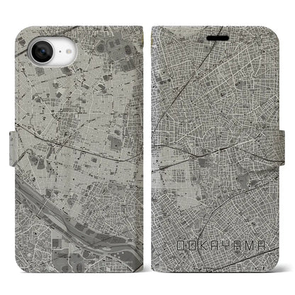 【大岡山（東京都）】地図柄iPhoneケース（手帳タイプ）