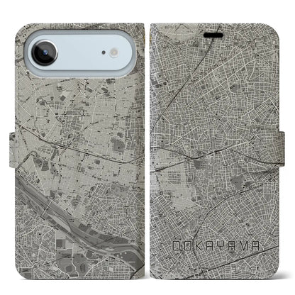 【大岡山（東京都）】地図柄iPhoneケース（手帳タイプ）