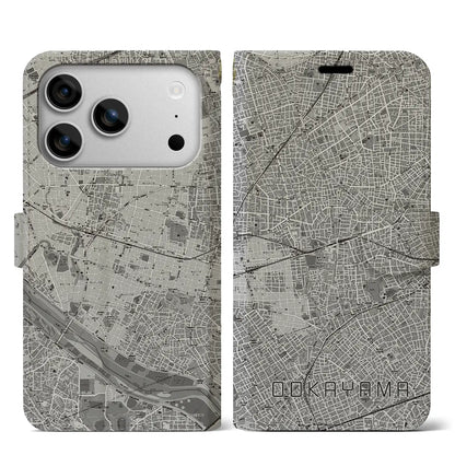 【大岡山（東京都）】地図柄iPhoneケース（手帳タイプ）