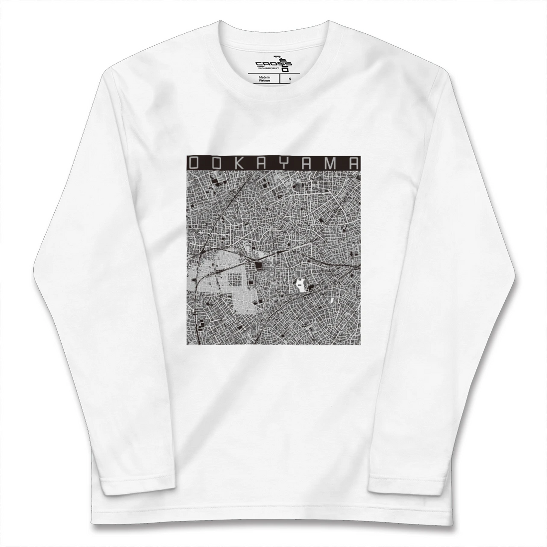 【大岡山(東京都)】地図柄ロングスリーブTシャツ