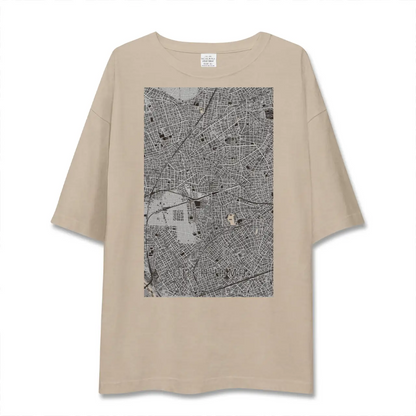 【大岡山（東京都）】地図柄ビッグシルエットTシャツ
