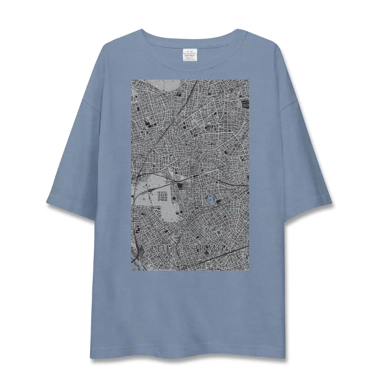 【大岡山（東京都）】地図柄ビッグシルエットTシャツ