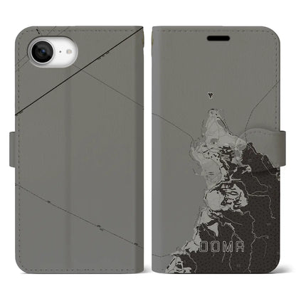 【大間（青森県）】地図柄iPhoneケース（手帳タイプ）