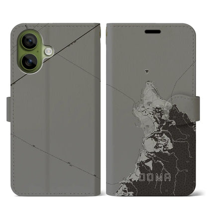 【大間（青森県）】地図柄iPhoneケース（手帳タイプ）