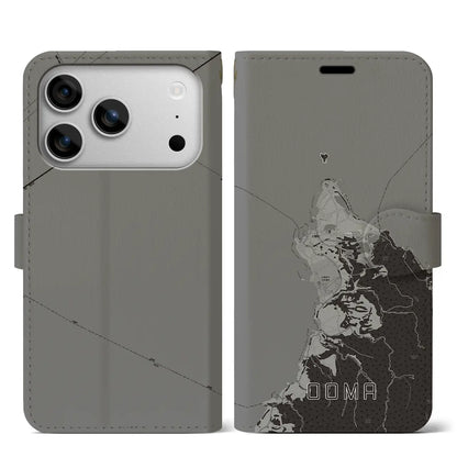 【大間（青森県）】地図柄iPhoneケース（手帳タイプ）