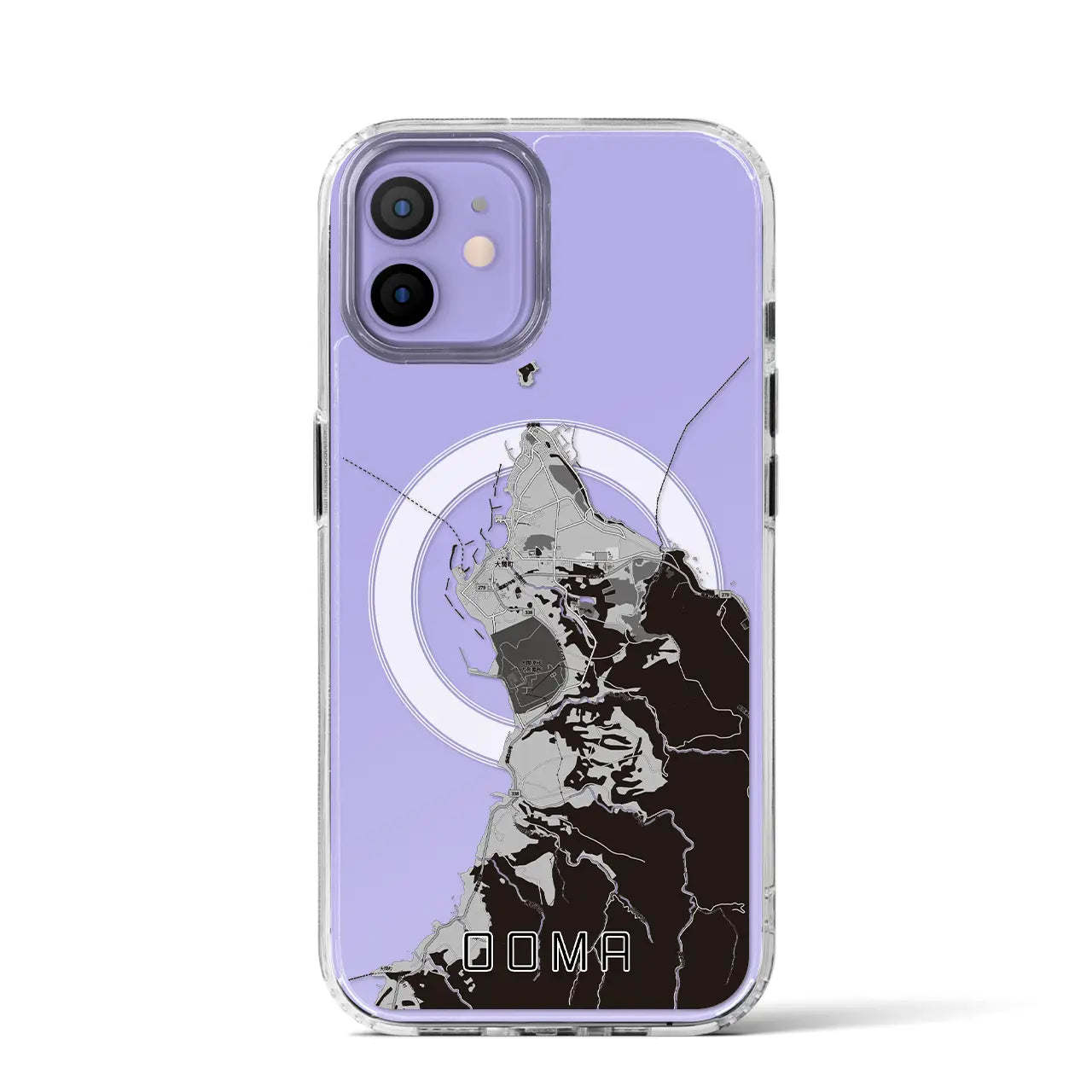 【大間（青森県）】地図柄iPhoneケース（MagSafeタイプ）
