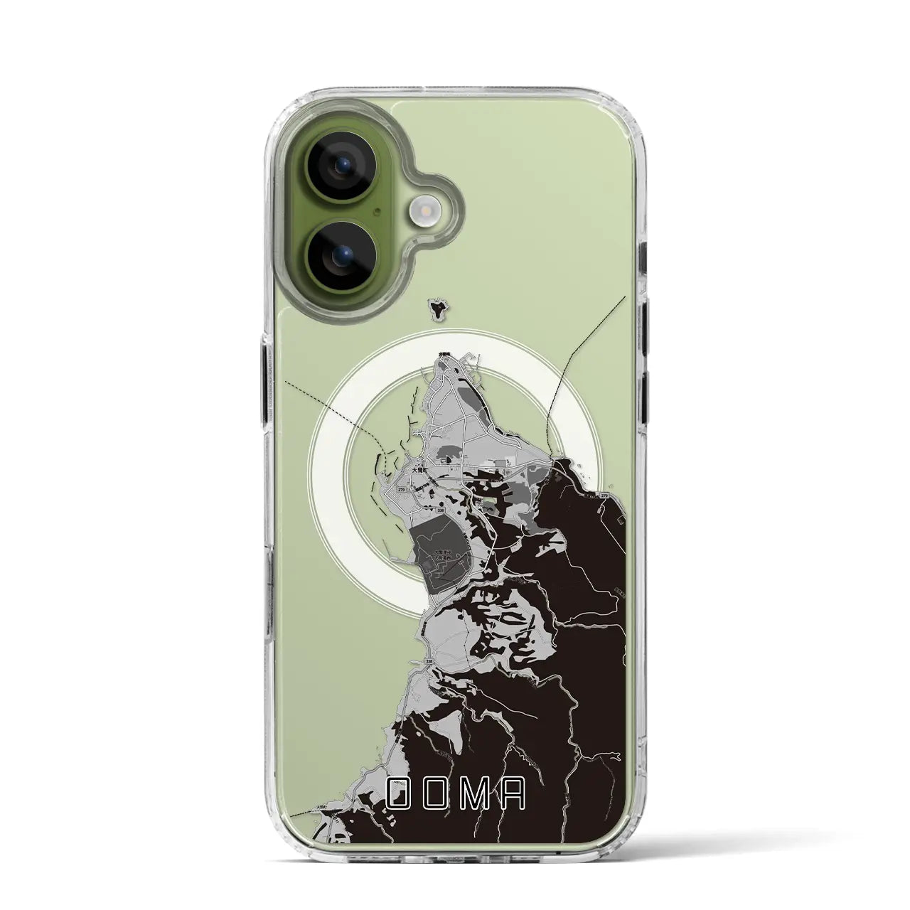 【大間（青森県）】地図柄iPhoneケース（MagSafeタイプ）