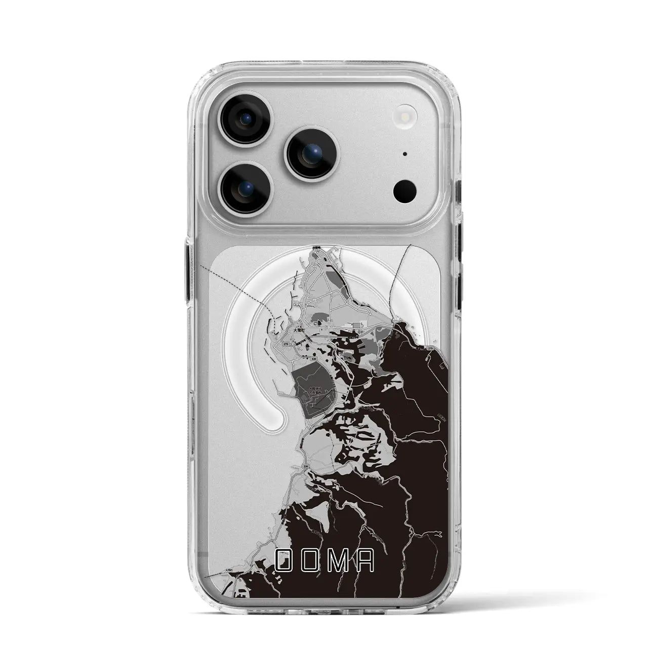 【大間（青森県）】地図柄iPhoneケース（MagSafeタイプ）