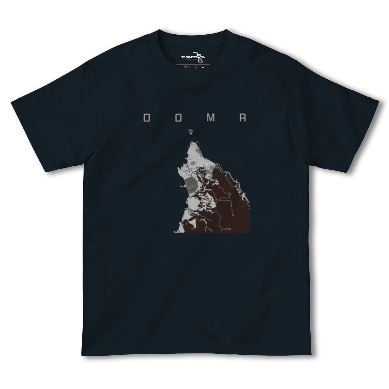 【大間（青森県）】地図柄ヘビーウェイトTシャツ