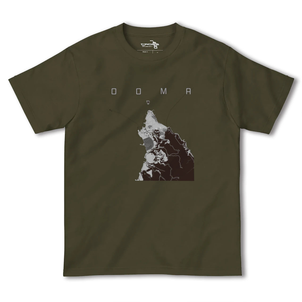 【大間（青森県）】地図柄ヘビーウェイトTシャツ