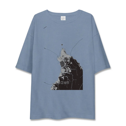 【大間（青森県）】地図柄ビッグシルエットTシャツ