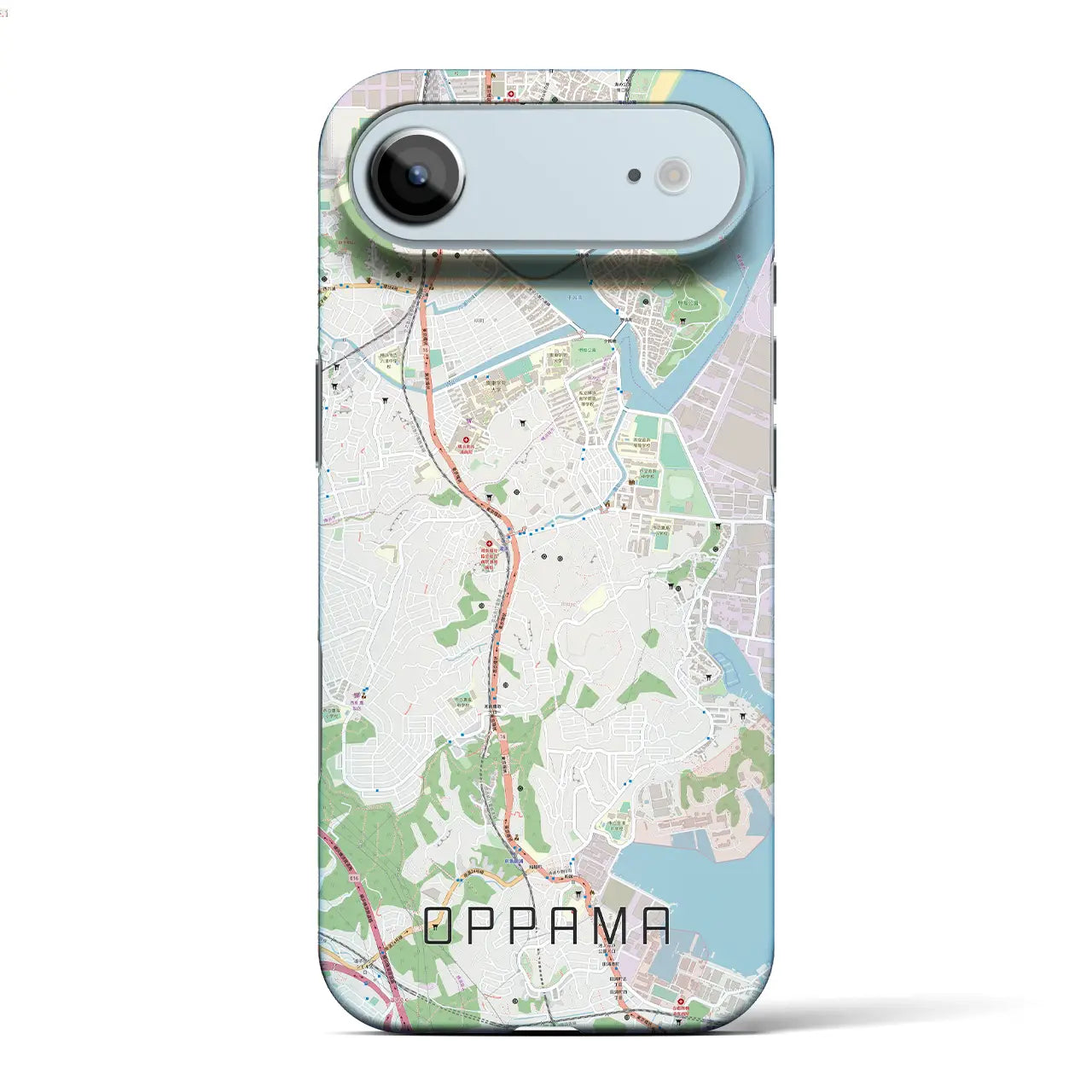 【追浜（神奈川県）】地図柄iPhoneケース（バックカバータイプ）