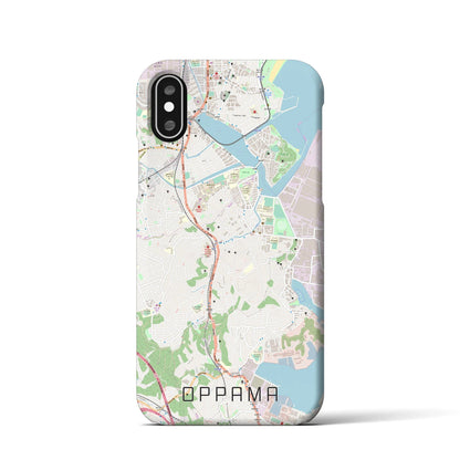 【追浜（神奈川県）】地図柄iPhoneケース（バックカバータイプ）