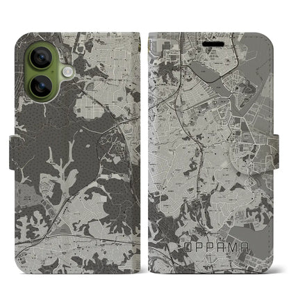 【追浜（神奈川県）】地図柄iPhoneケース（手帳タイプ）